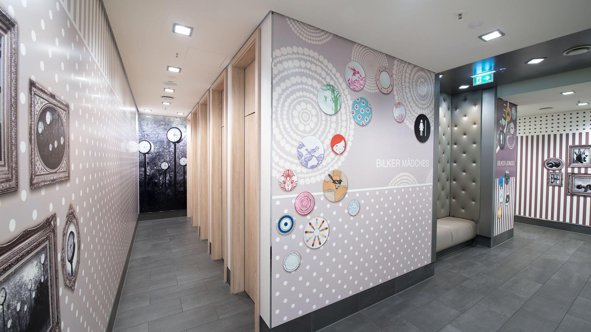 Foodcourt Bilk Satt Kunden WCs
