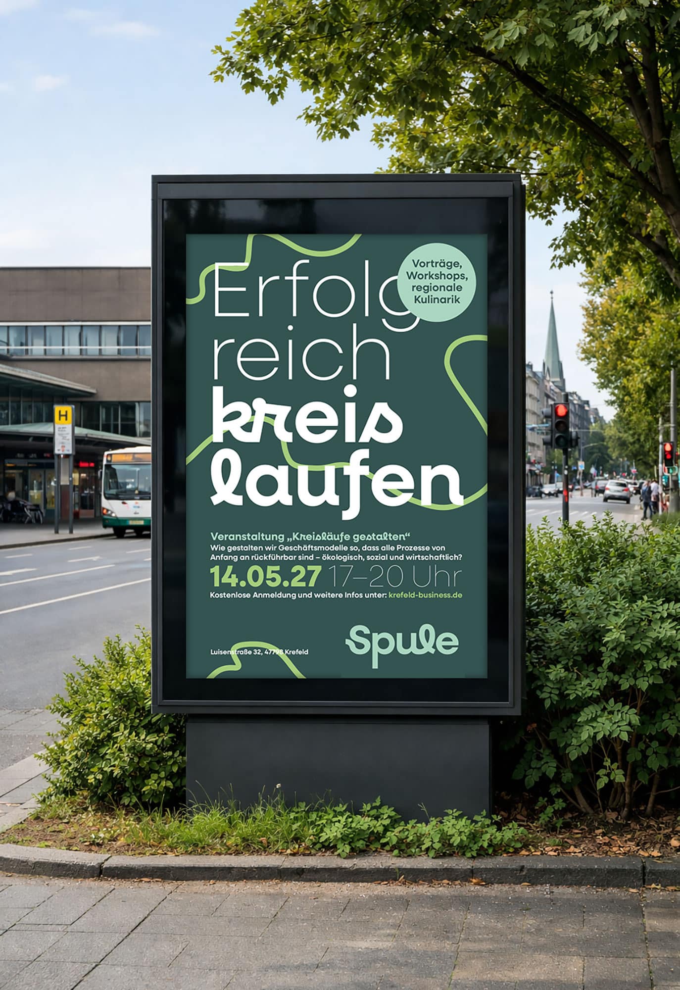 Spule Werbeplakat OOH